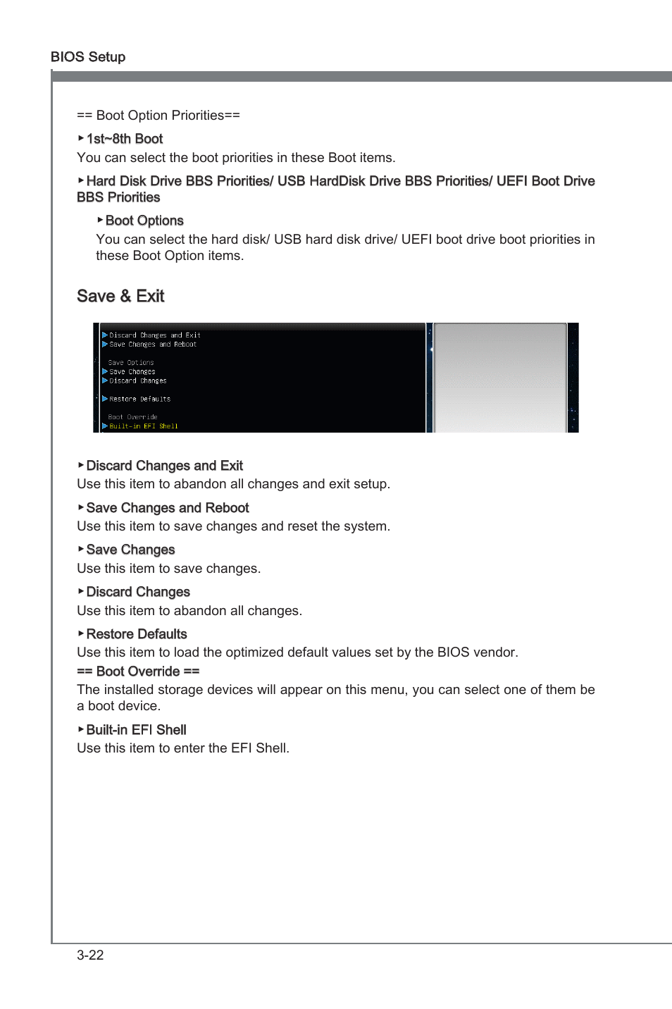 Save & ext | MSI Z68A-G45 (B3) Manual User Manual | Page 58 / 80