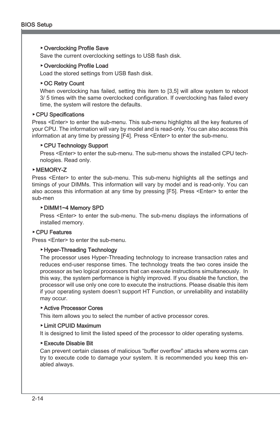 Chapter 2 | MSI X79A-GD65 User Manual | Page 62 / 88