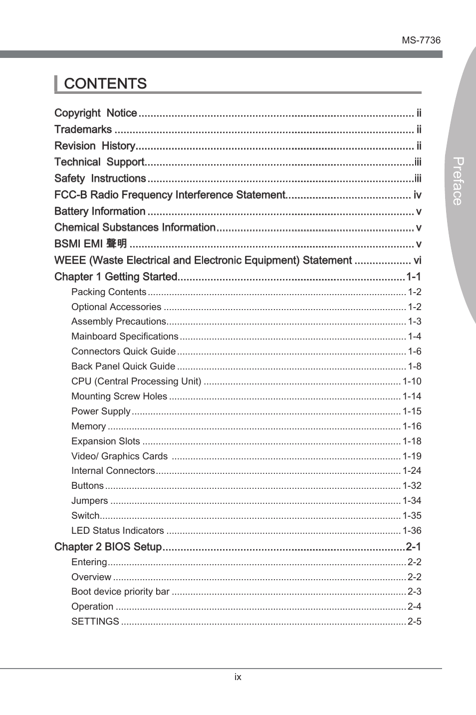 MSI X79A-GD65 User Manual | Page 9 / 88