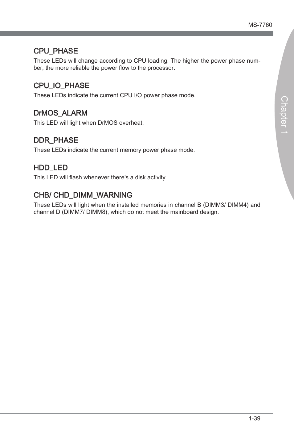 Chapter 1 | MSI X79A-GD45 (8D) User Manual | Page 49 / 90
