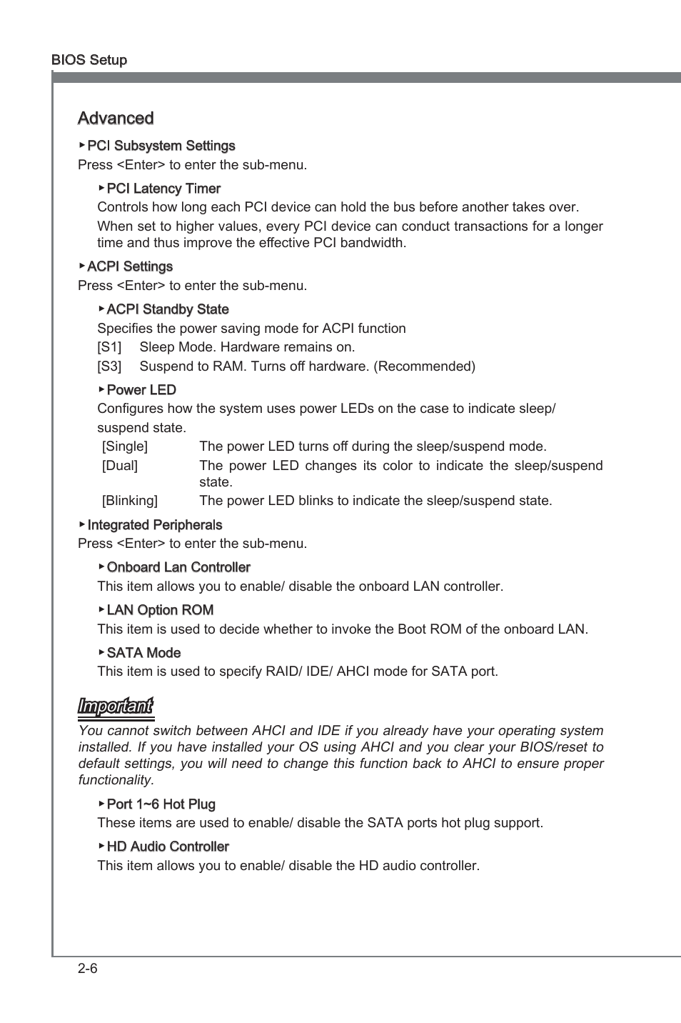 Chapter 2, Advanced, Important | MSI X79A-GD45 (8D) User Manual | Page 56 / 90