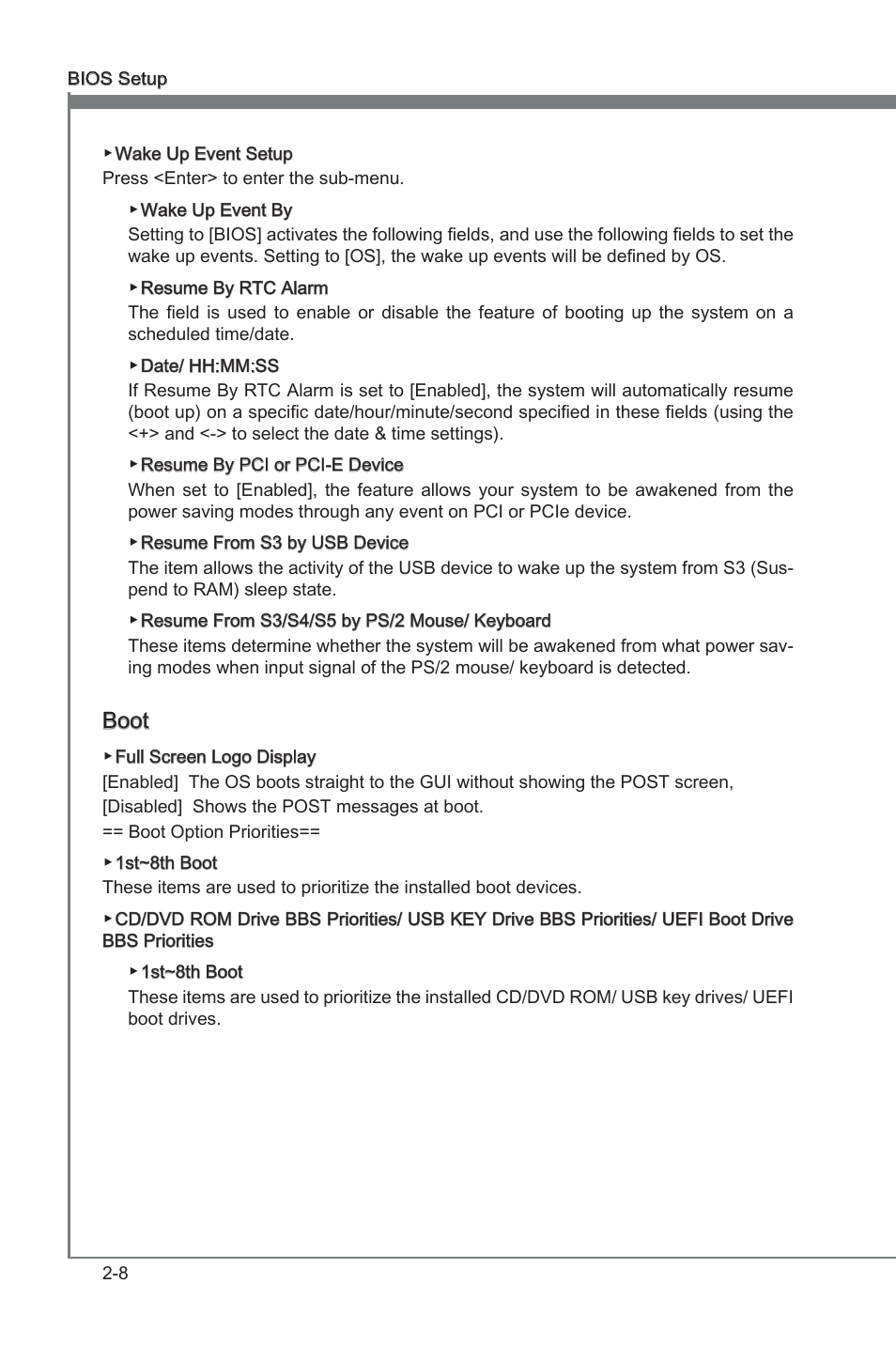Chapter 2, Boot | MSI X79A-GD45 (8D) User Manual | Page 58 / 90