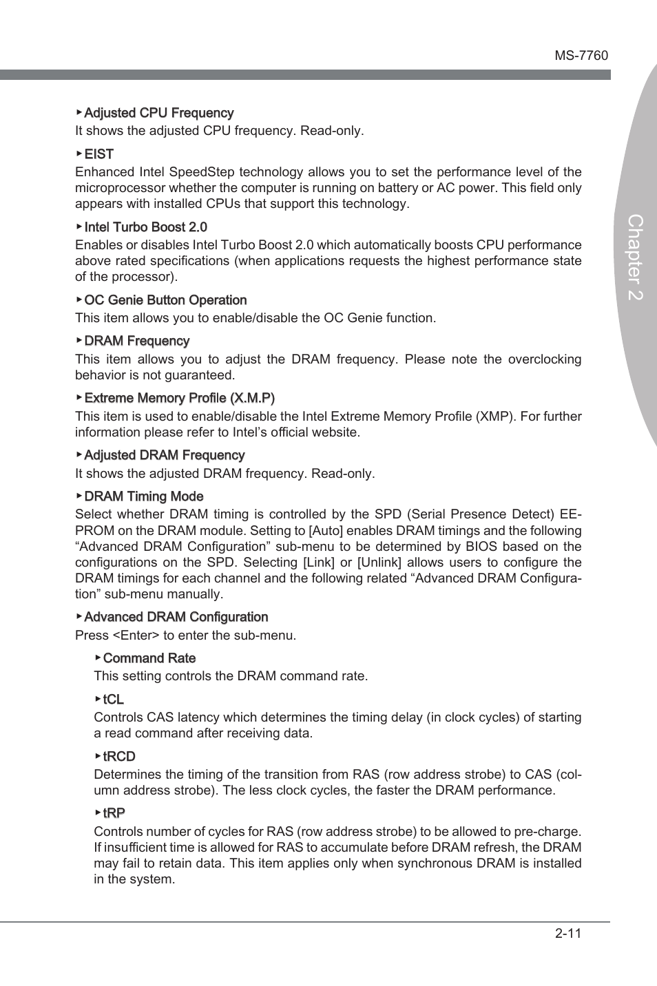 Chapter 2 | MSI X79A-GD45 (8D) User Manual | Page 61 / 90