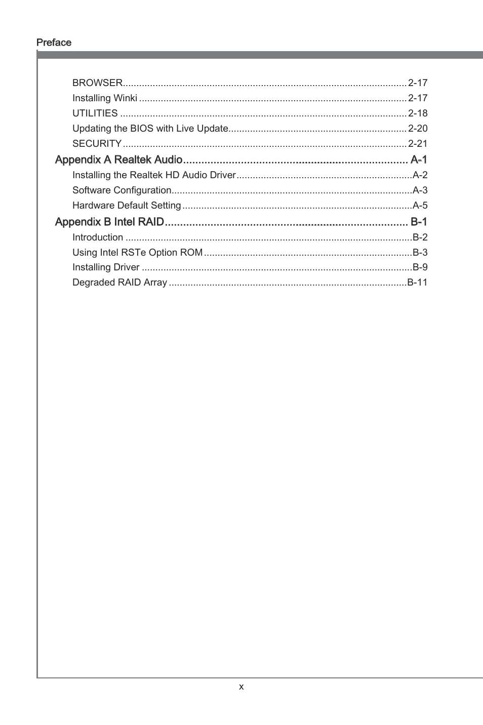 Preface | MSI X79A-GD45 User Manual | Page 10 / 88