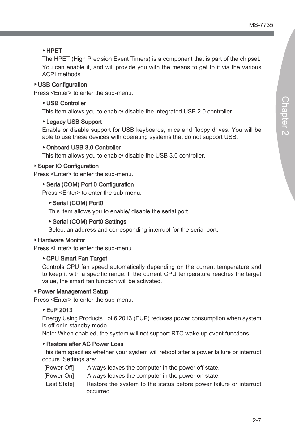 Chapter 2 | MSI X79A-GD45 User Manual | Page 55 / 88