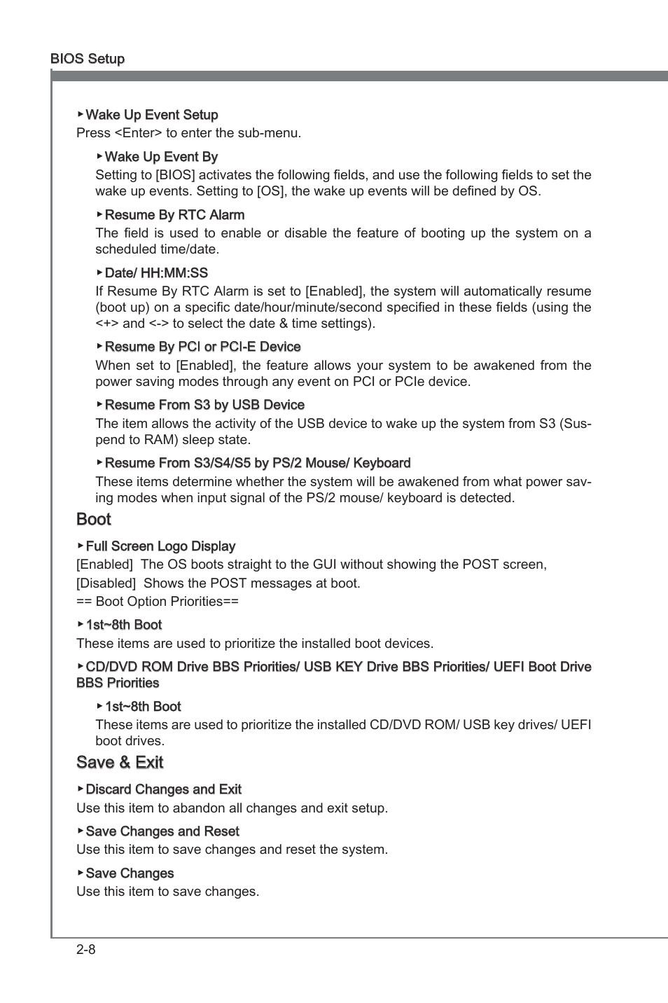 Chapter 2, Boot, Save & ext | MSI X79A-GD45 User Manual | Page 56 / 88