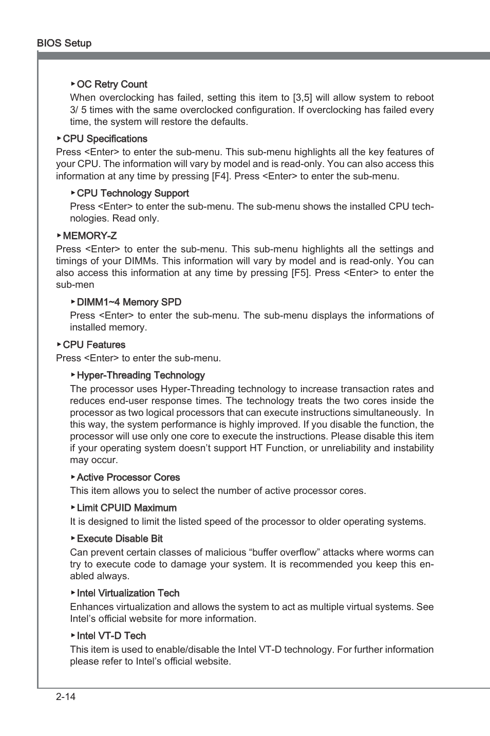 Chapter 2 | MSI X79A-GD45 User Manual | Page 62 / 88