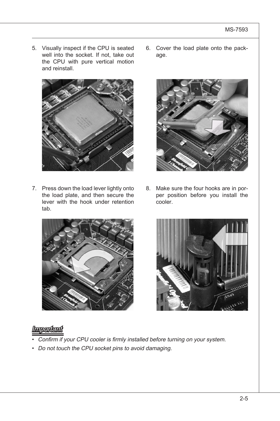 Important | MSI X58M User Manual | Page 21 / 104