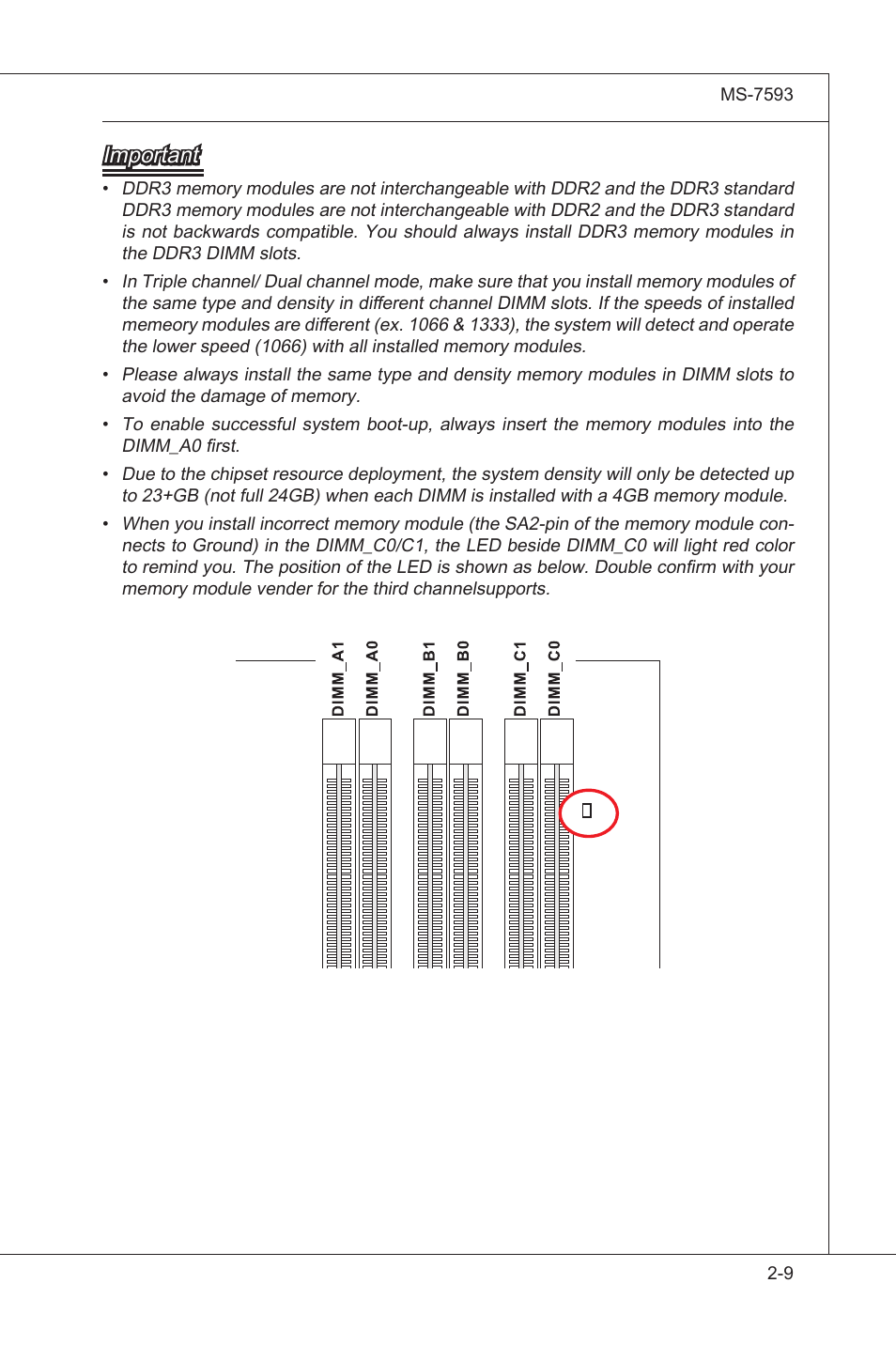 Important | MSI X58M User Manual | Page 25 / 104