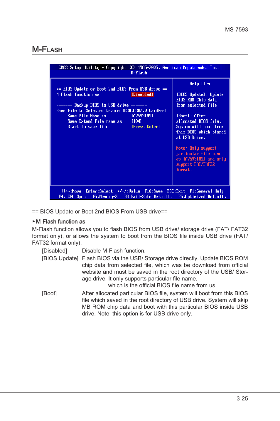 M-flash, M-flash -25 | MSI X58M User Manual | Page 71 / 104