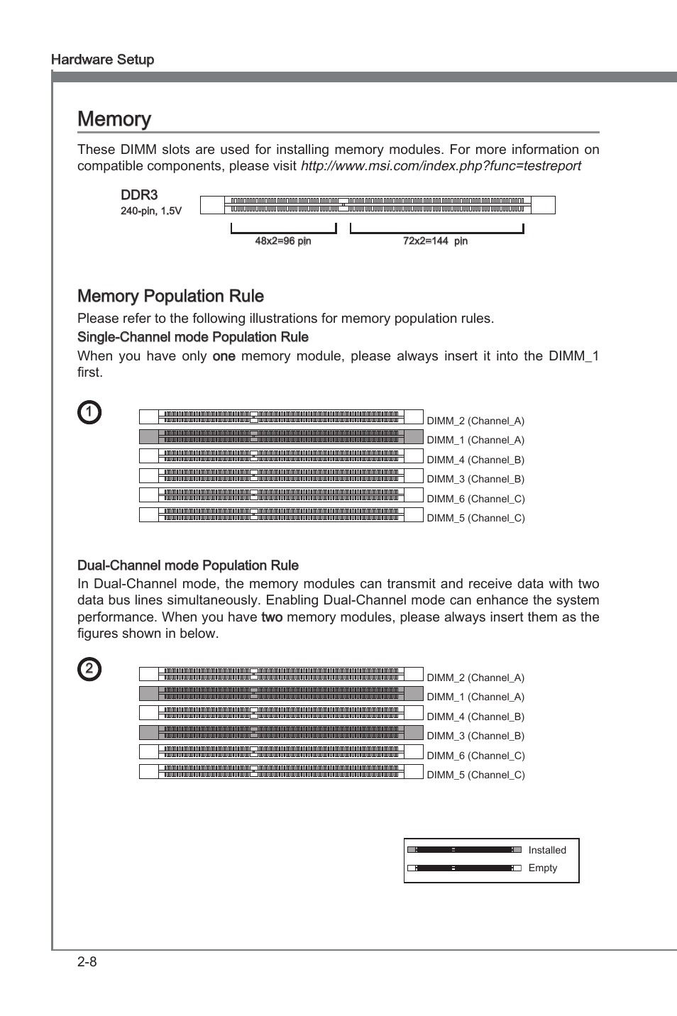 Chapter 2 | MSI X58A-GD65 User Manual | Page 24 / 100