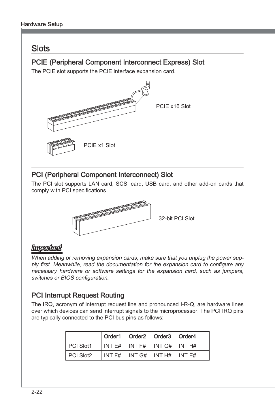 Chapter 2, Chapter 2 slots | MSI X58A-GD65 User Manual | Page 38 / 100