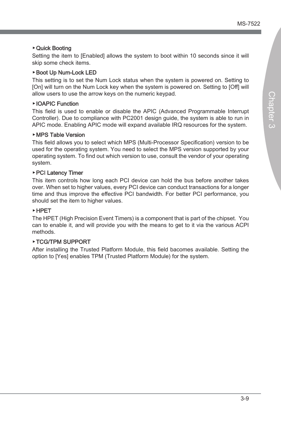 Chapter 3 | MSI X58A-GD65 User Manual | Page 49 / 100
