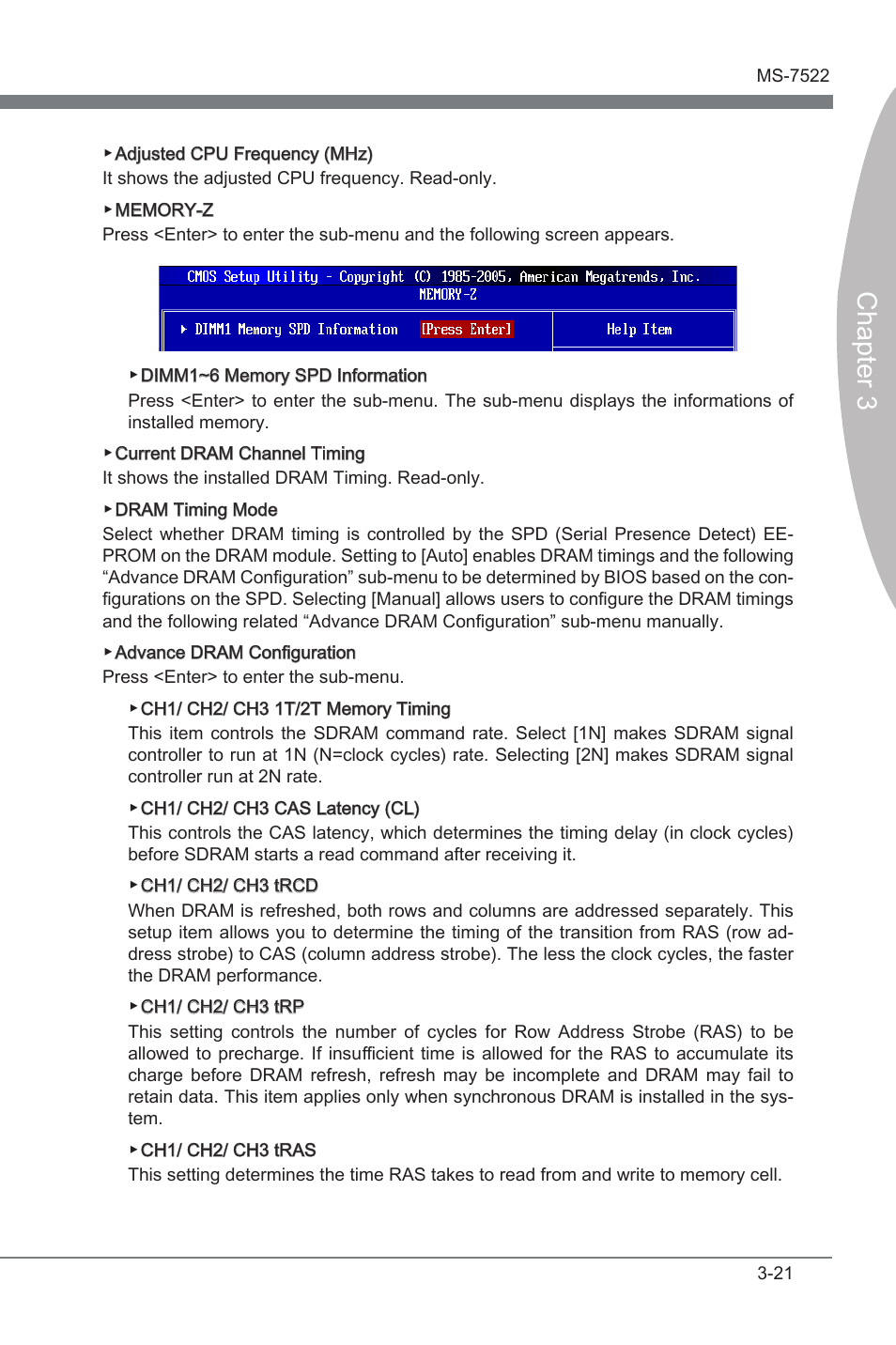 Chapter 3 | MSI X58A-GD65 User Manual | Page 61 / 100