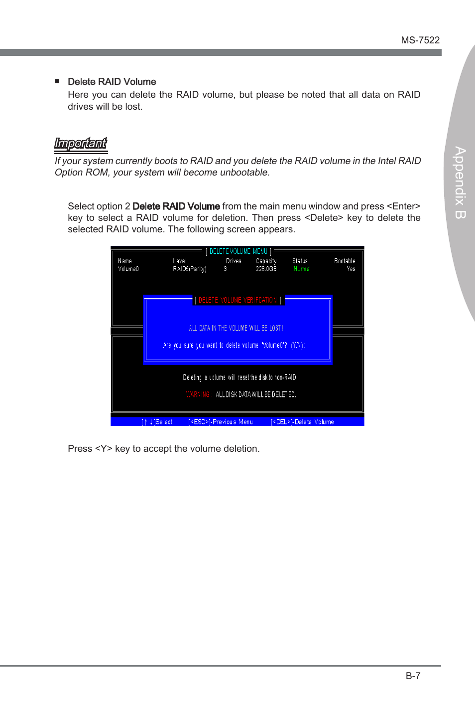 Appendix b, Important | MSI X58A-GD65 User Manual | Page 83 / 100