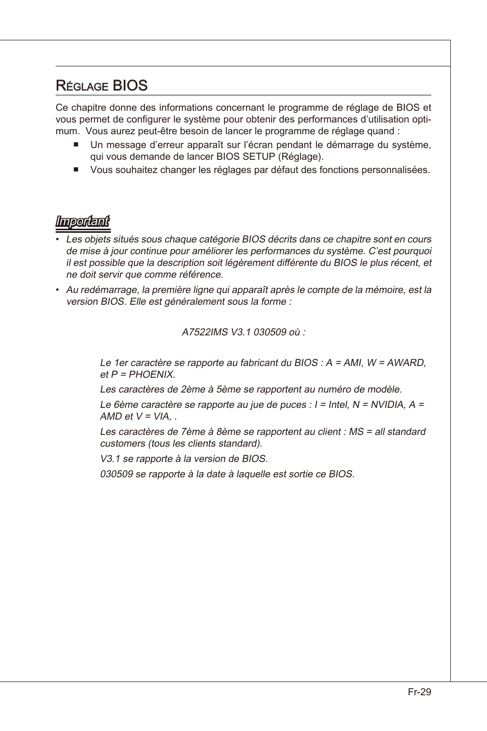 Bios, Important | MSI X58 Pro-E User Manual | Page 119 / 170