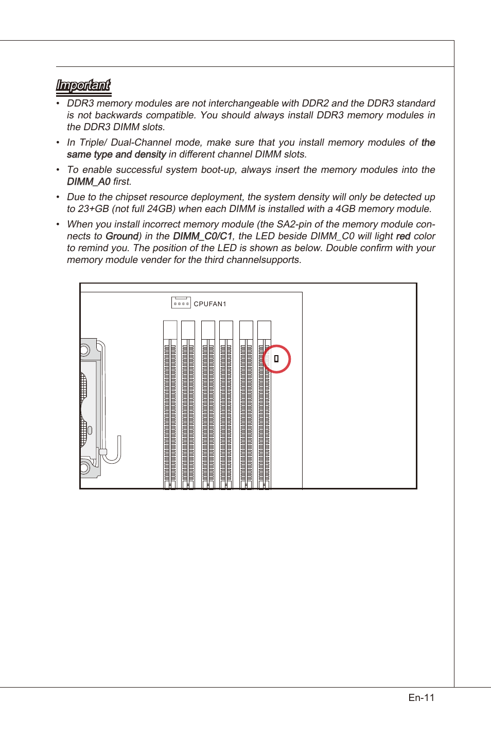 Important, En-11 | MSI X58 Pro-E User Manual | Page 21 / 170