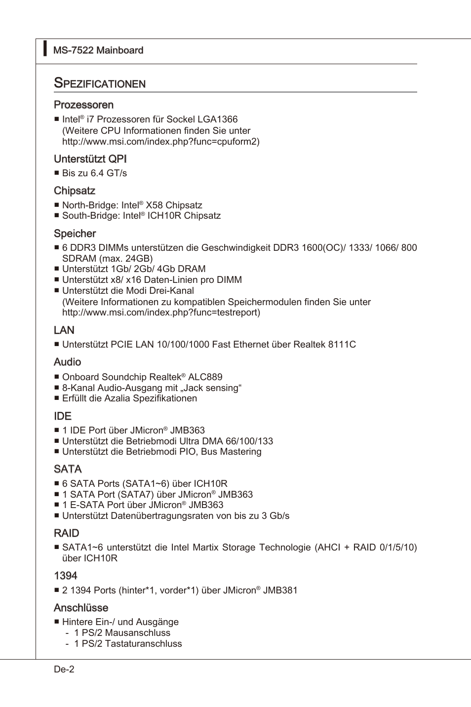MSI X58 Pro-E User Manual | Page 52 / 170