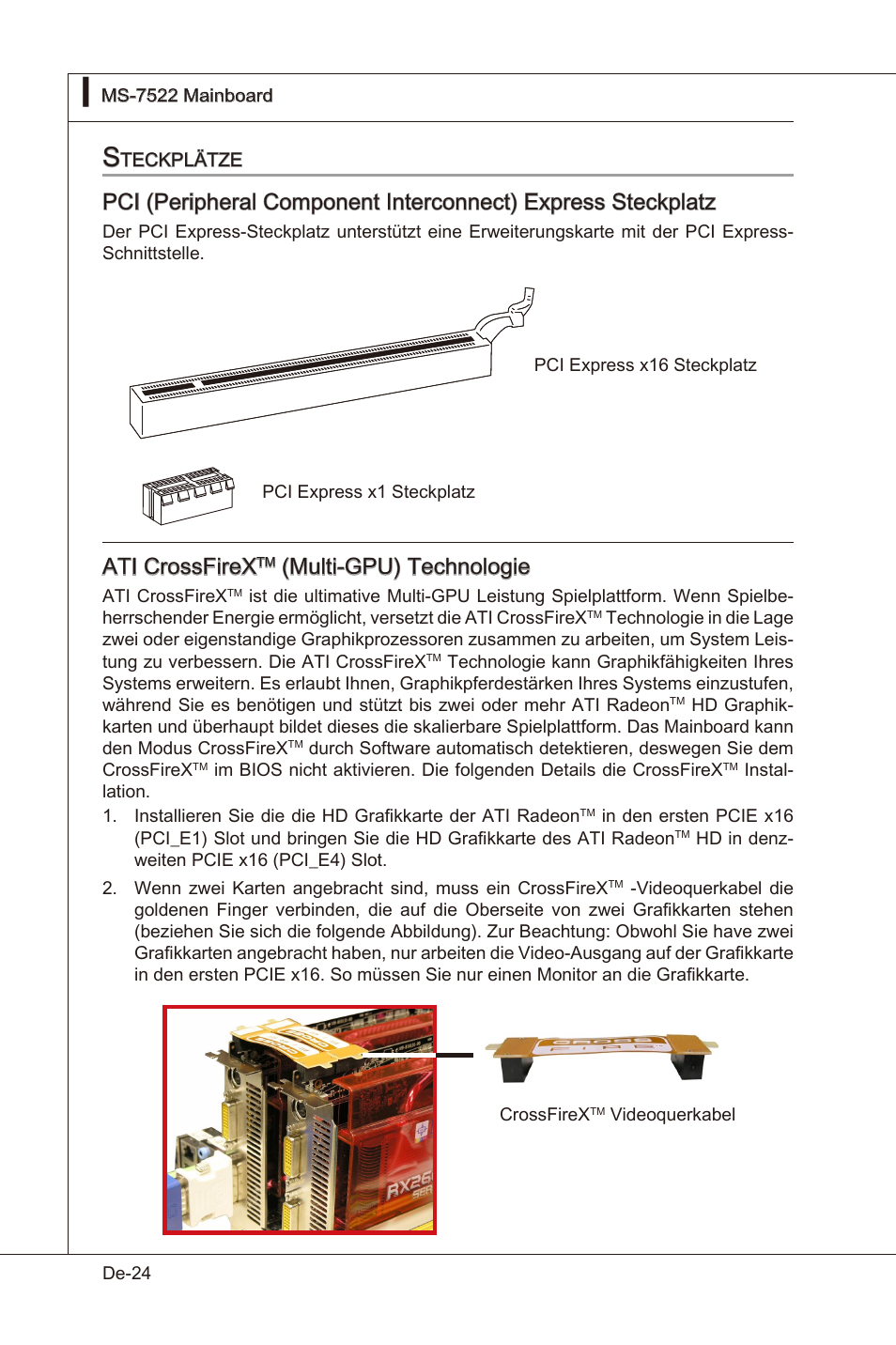 Ati crossfrex, Mult-gpu) technologe | MSI X58 Pro-E User Manual | Page 74 / 170