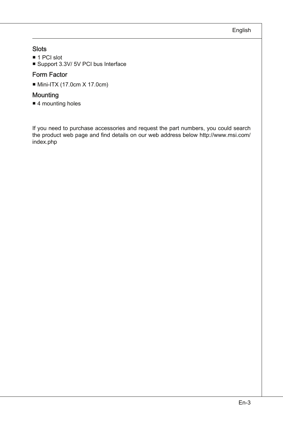 MSI Wind Board D510 User Manual | Page 13 / 106