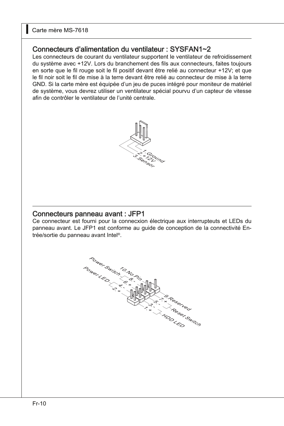 Connecteurs panneau avant : jfp1 | MSI Wind Board D510 User Manual | Page 68 / 106