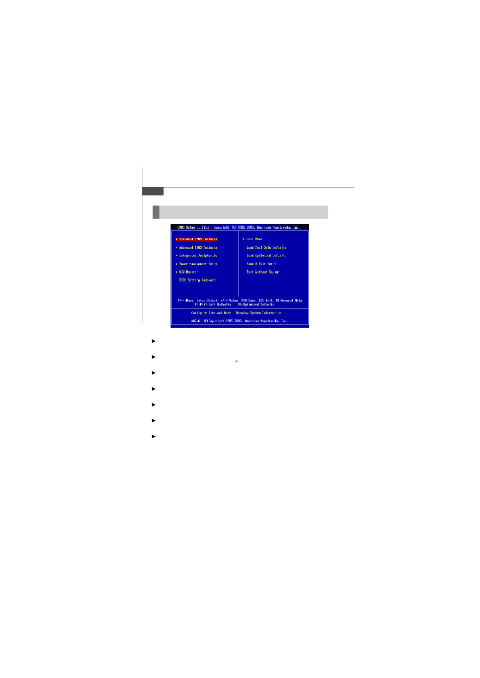 The main menu | MSI Wind Board 230 User Manual | Page 34 / 51