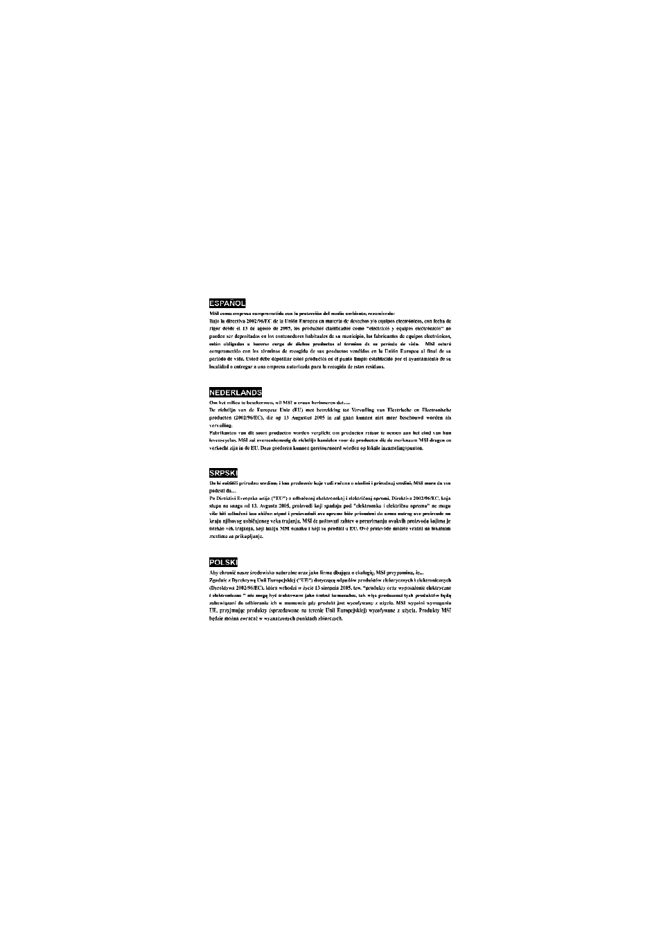 MSI Wind Board 230 User Manual | Page 6 / 51