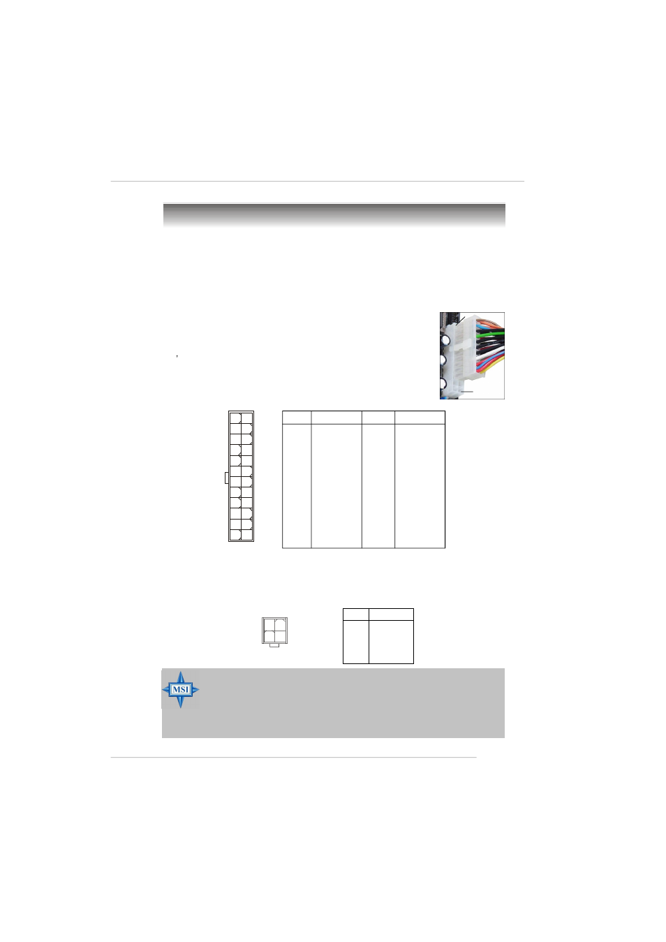 Power supply, Atx 12v power connector: jpw1, Atx 24-pin power connector: atx1 | 9 hardware setup | MSI RS482M4-FD/ILD/IL/L User Manual | Page 26 / 158