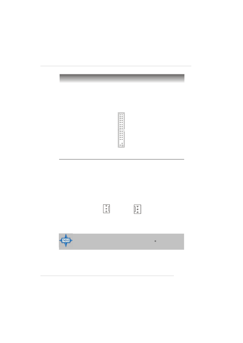Connectors, Floppy disk drive connector: fdd1, Fan power connectors: cpu_fan / sys_fan | MSI RS482M4-FD/ILD/IL/L User Manual | Page 32 / 158