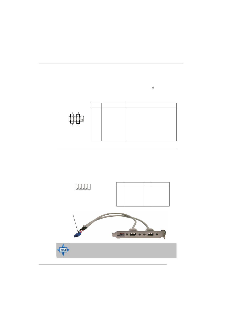 Front panel connector: jfp1, Front usb connectors: jusb1 / jusb2, 21 hardware setup | MSI RS482M4-FD/ILD/IL/L User Manual | Page 38 / 158