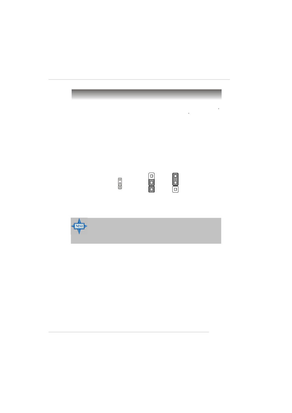 Jumpers, Clear cmos jumper: jcmos | MSI RS482M4-FD/ILD/IL/L User Manual | Page 40 / 158