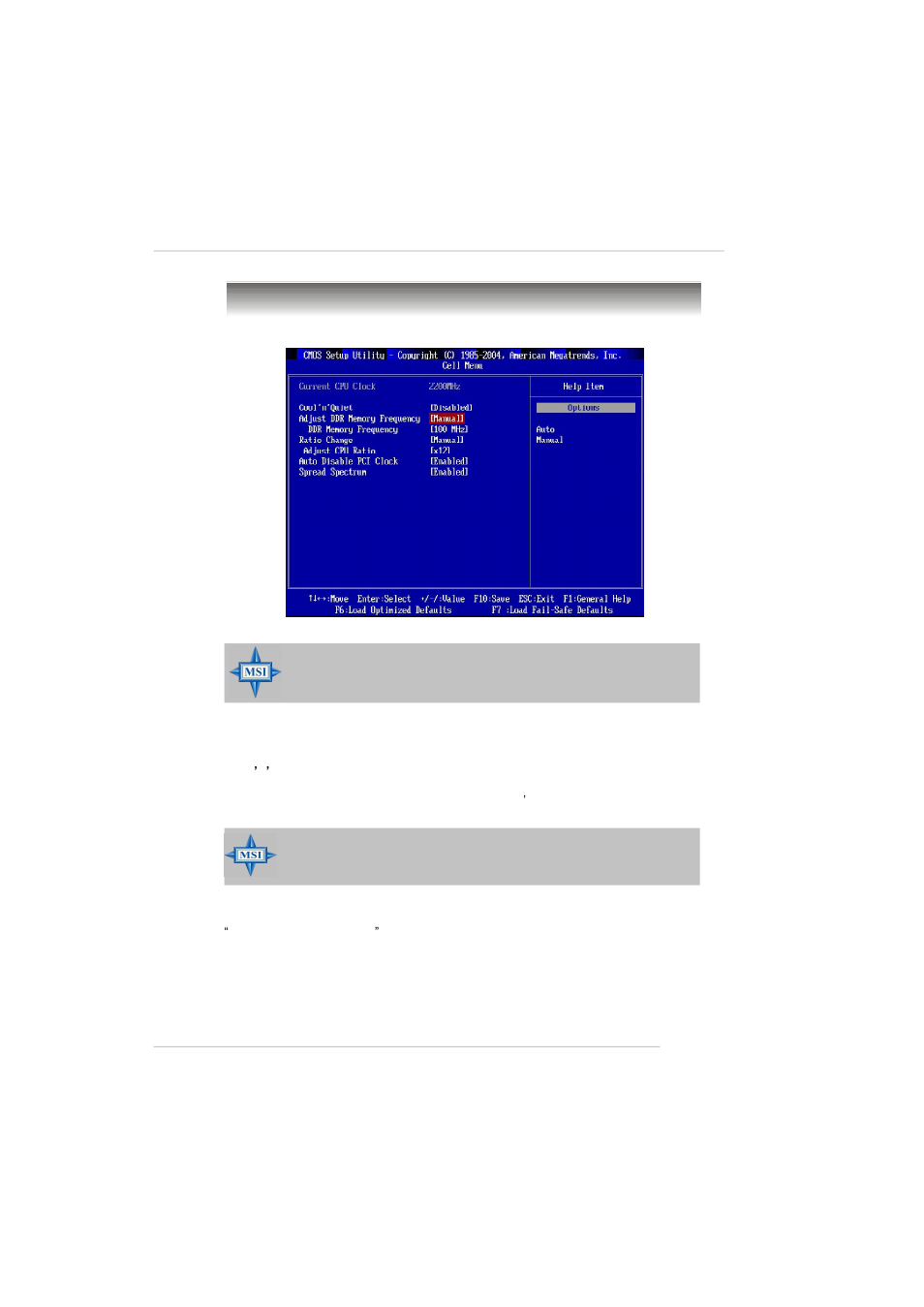 Cell menu | MSI RS482M4-FD/ILD/IL/L User Manual | Page 64 / 158