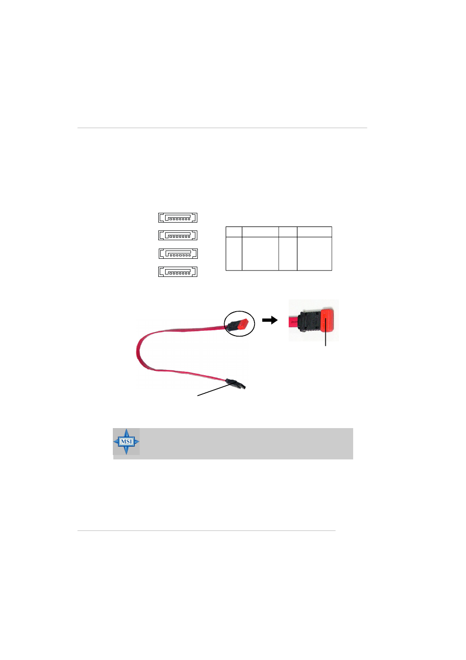 Serial ata connectors: sata1~sata4 | MSI RS482M2-IL/L User Manual | Page 29 / 136