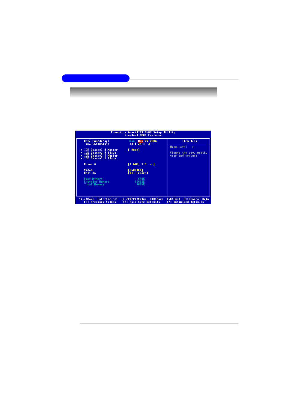 Standard cmos features | MSI RS482M2-IL/L User Manual | Page 41 / 136