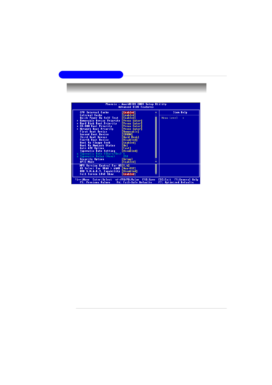 Advanced bios features | MSI RS482M2-IL/L User Manual | Page 43 / 136