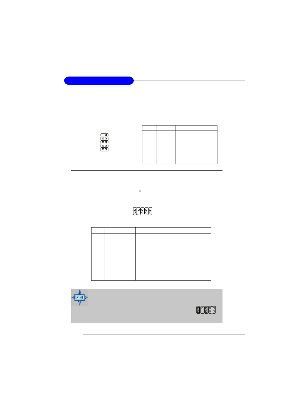 Serial port header: jcom2 (optional), Front panel audio connector: jaudio1 | MSI RS480M User Manual | Page 36 / 106