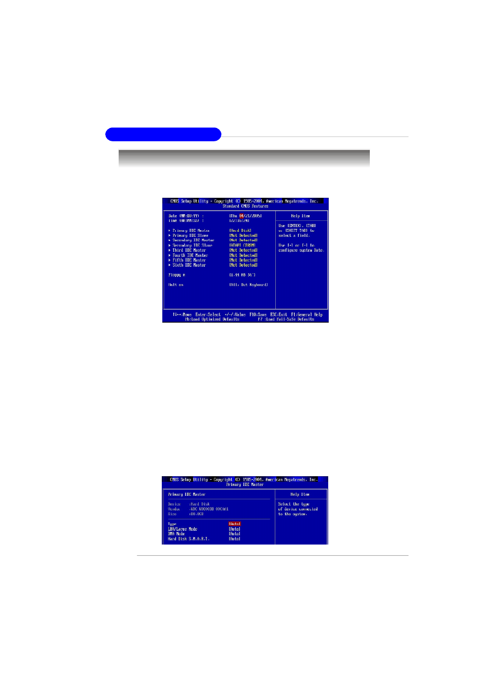 Standard cmos features | MSI RS480M User Manual | Page 48 / 106
