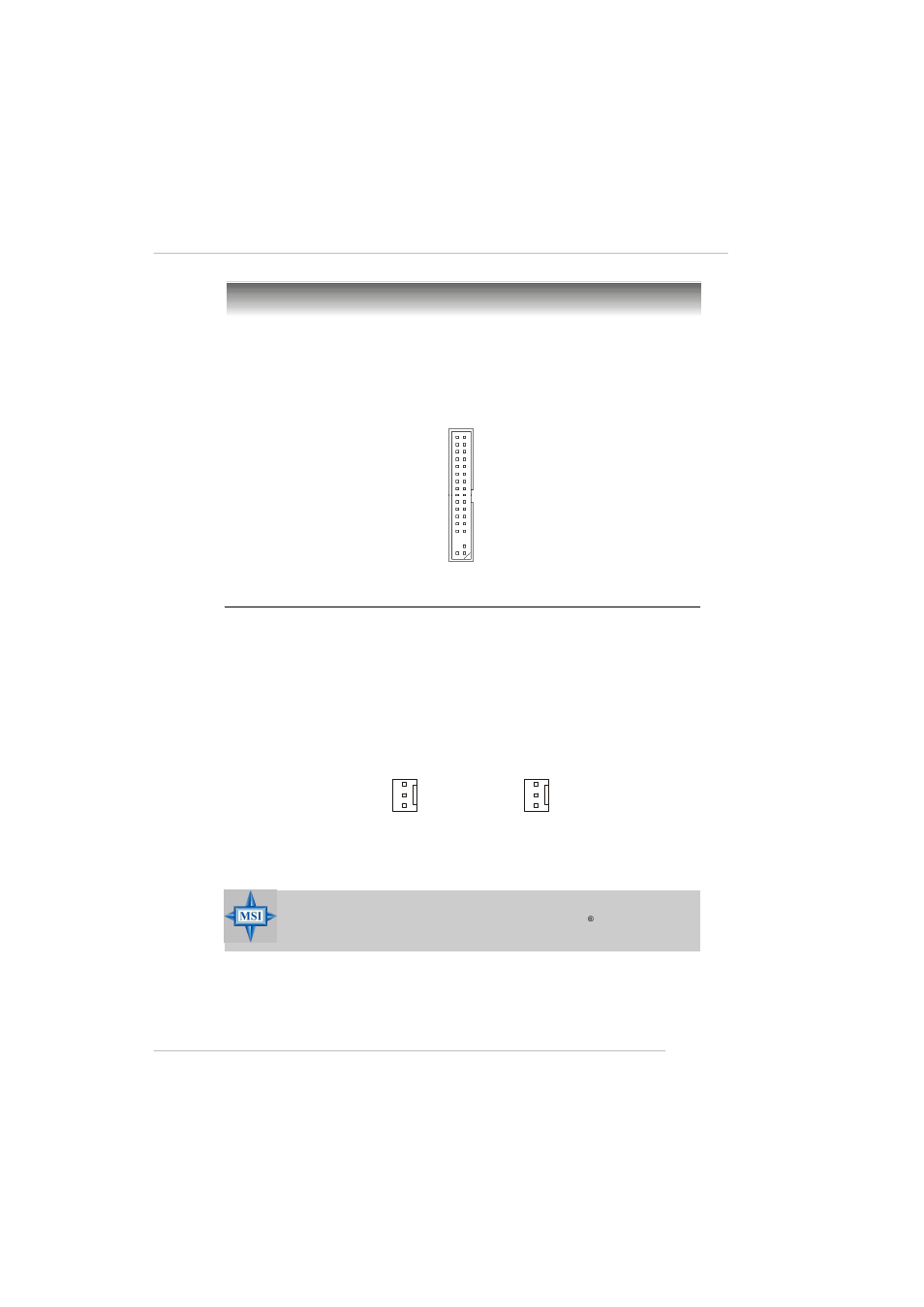 Connectors, Floppy disk drive connector: fdd1, Fan power connectors: cfan1 / sfan1 | MSI RS480M2 User Manual | Page 24 / 131