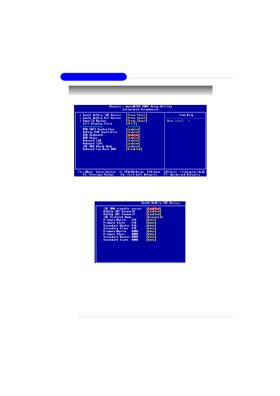 Integrated peripherals | MSI RS480M2 User Manual | Page 45 / 131