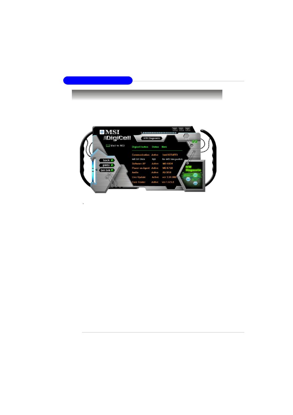 H/w diagnostic | MSI RS480M2 User Manual | Page 60 / 131