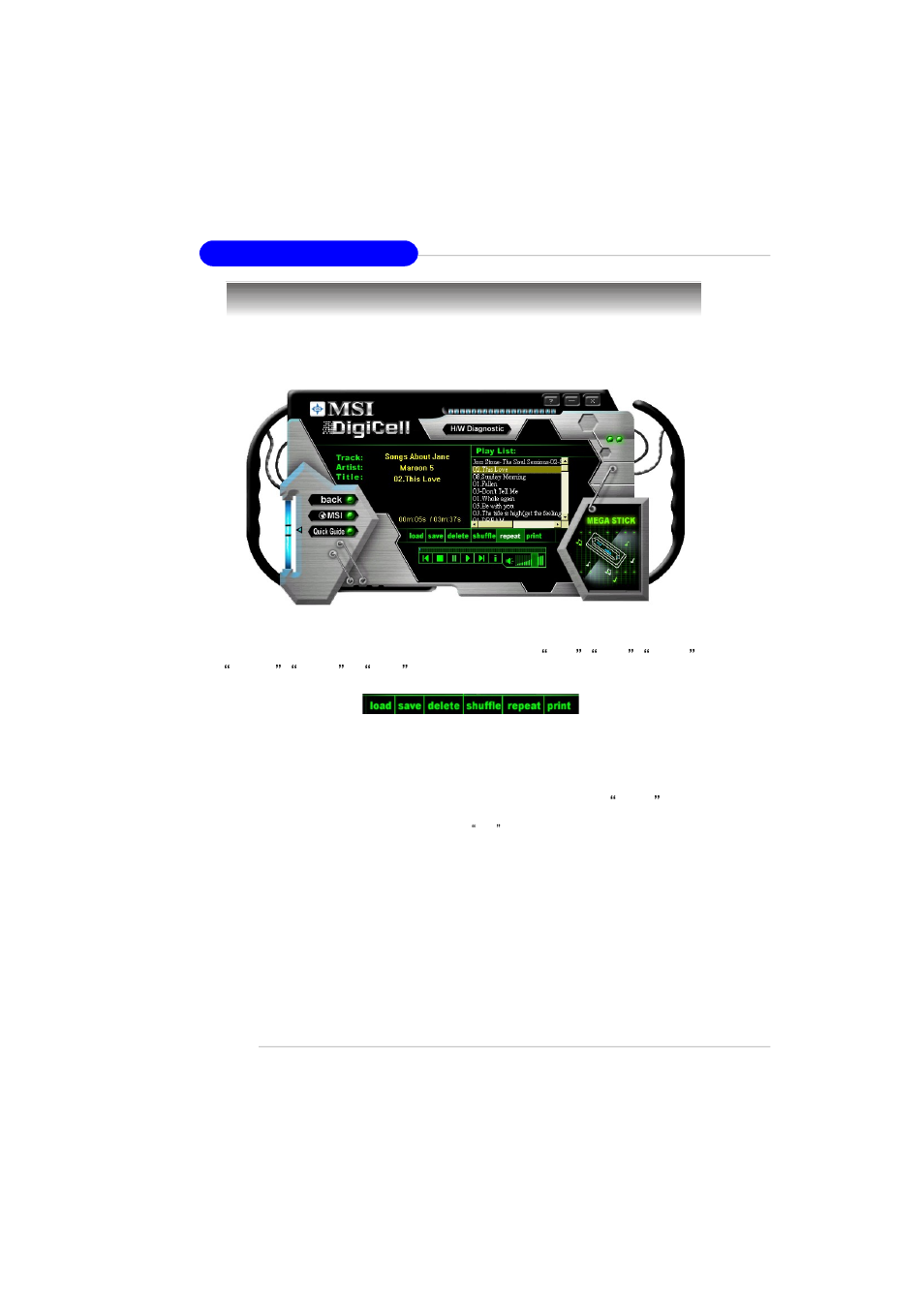 Mega stick, Basic function | MSI RS480M2 User Manual | Page 66 / 131