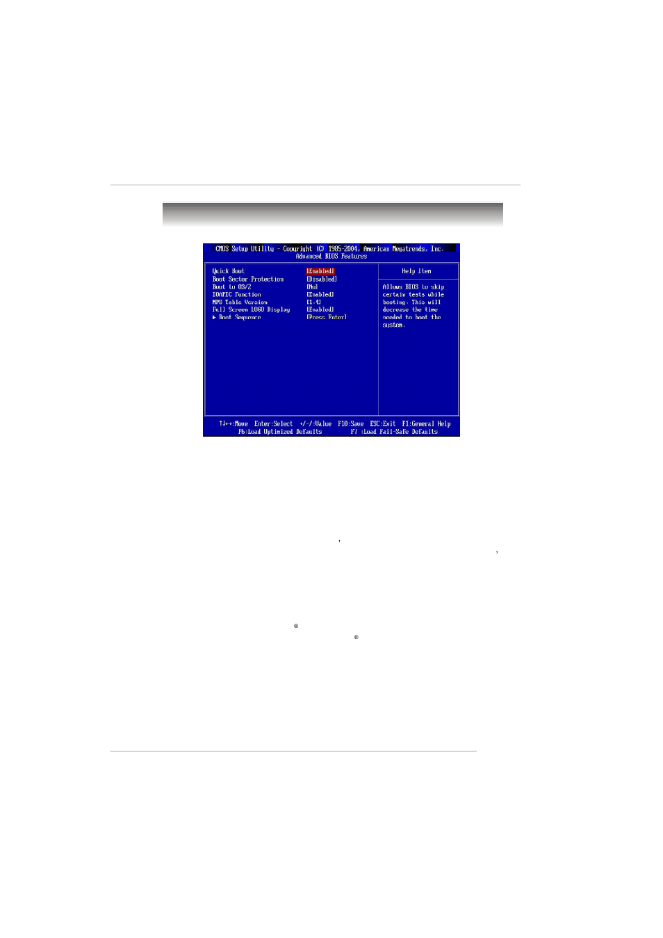 Advanced bios features | MSI RD480 Neo2 User Manual | Page 54 / 133
