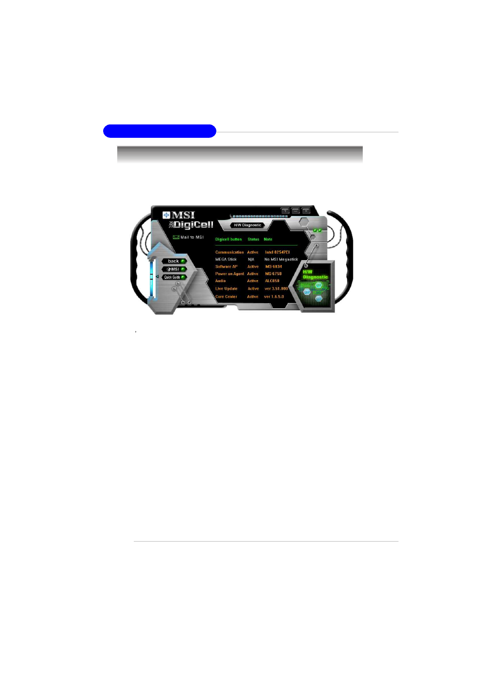 H/w diagnostic | MSI RD480 Neo2 User Manual | Page 77 / 133