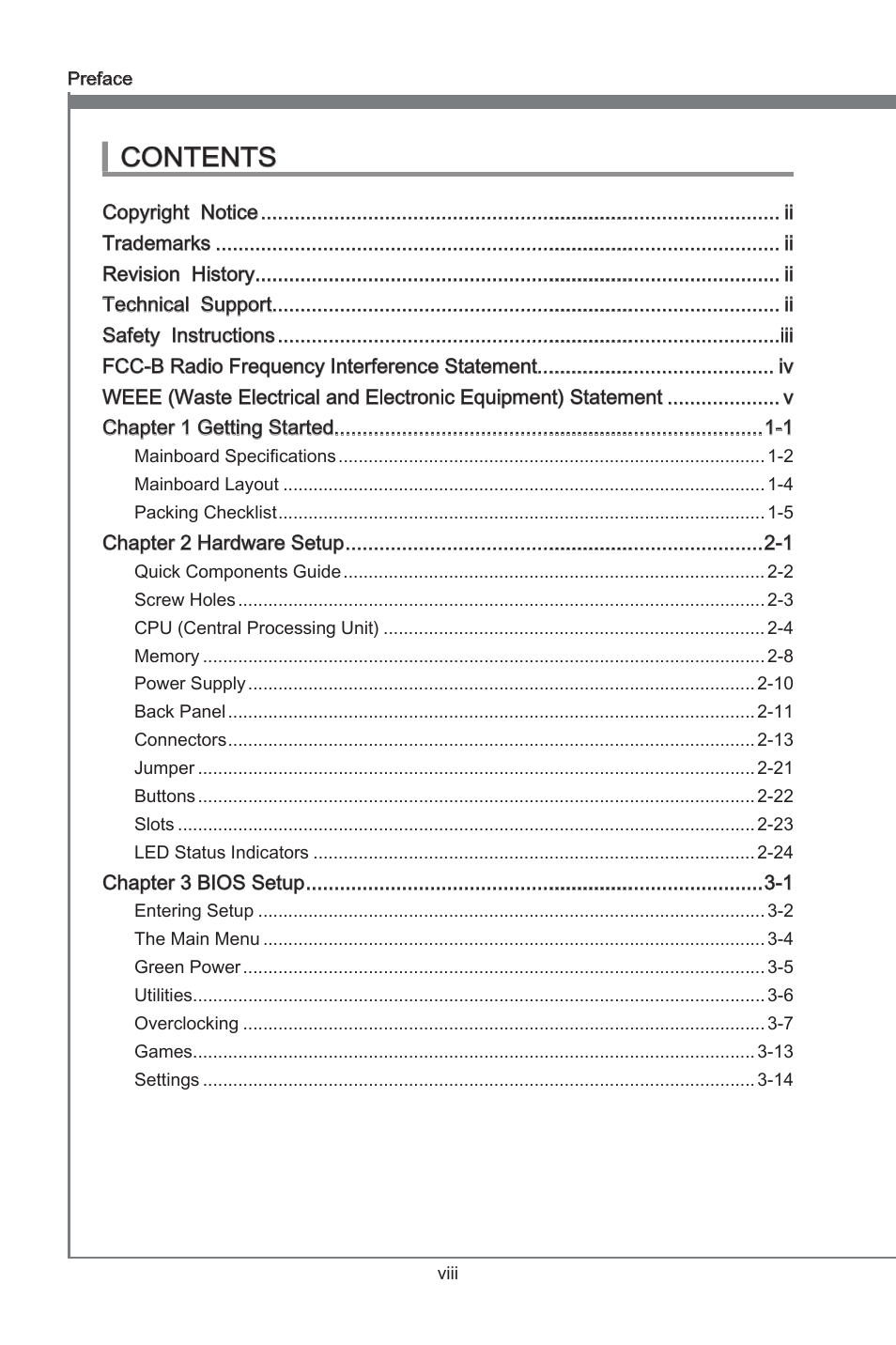 MSI P67A-GD80 (B3) Manual User Manual | Page 8 / 92