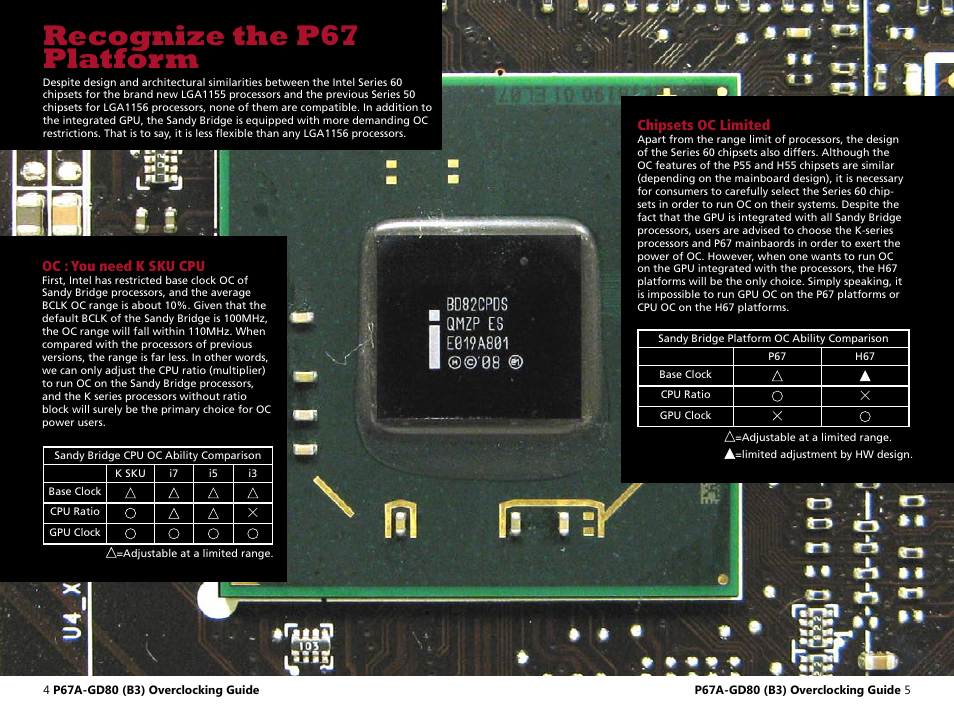 Recognize the p67 platform | MSI P67A-GD80 (B3) OC Guide User Manual | Page 3 / 13
