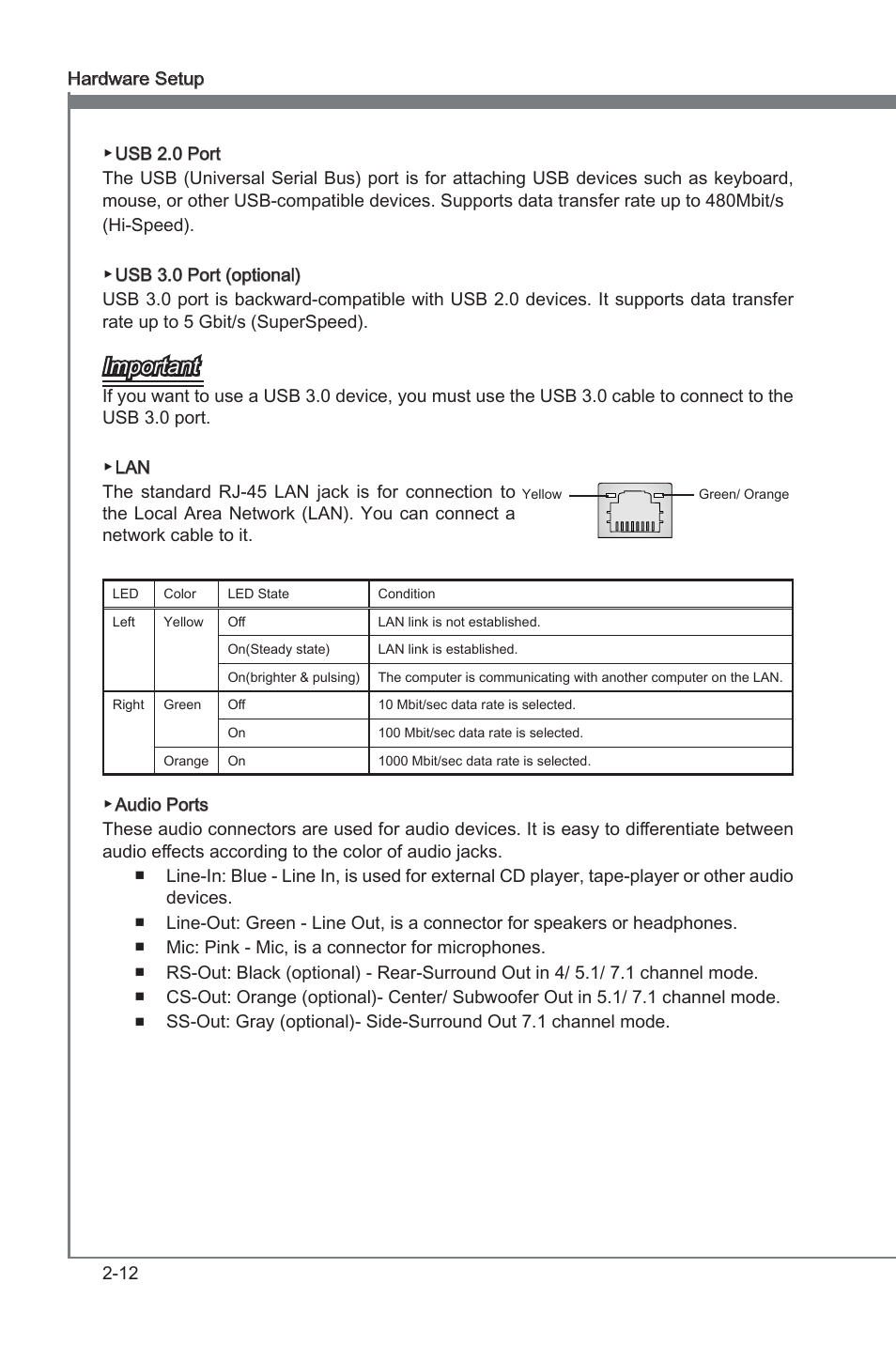 Chapter 2, Important | MSI P67A-GD65 (B3) Manual User Manual | Page 28 / 110