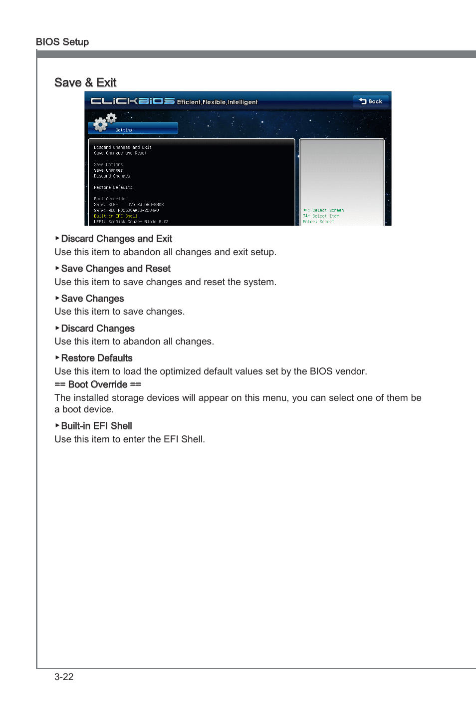 Chapter 3, Save & ext | MSI P67A-GD65 (B3) Manual User Manual | Page 62 / 110