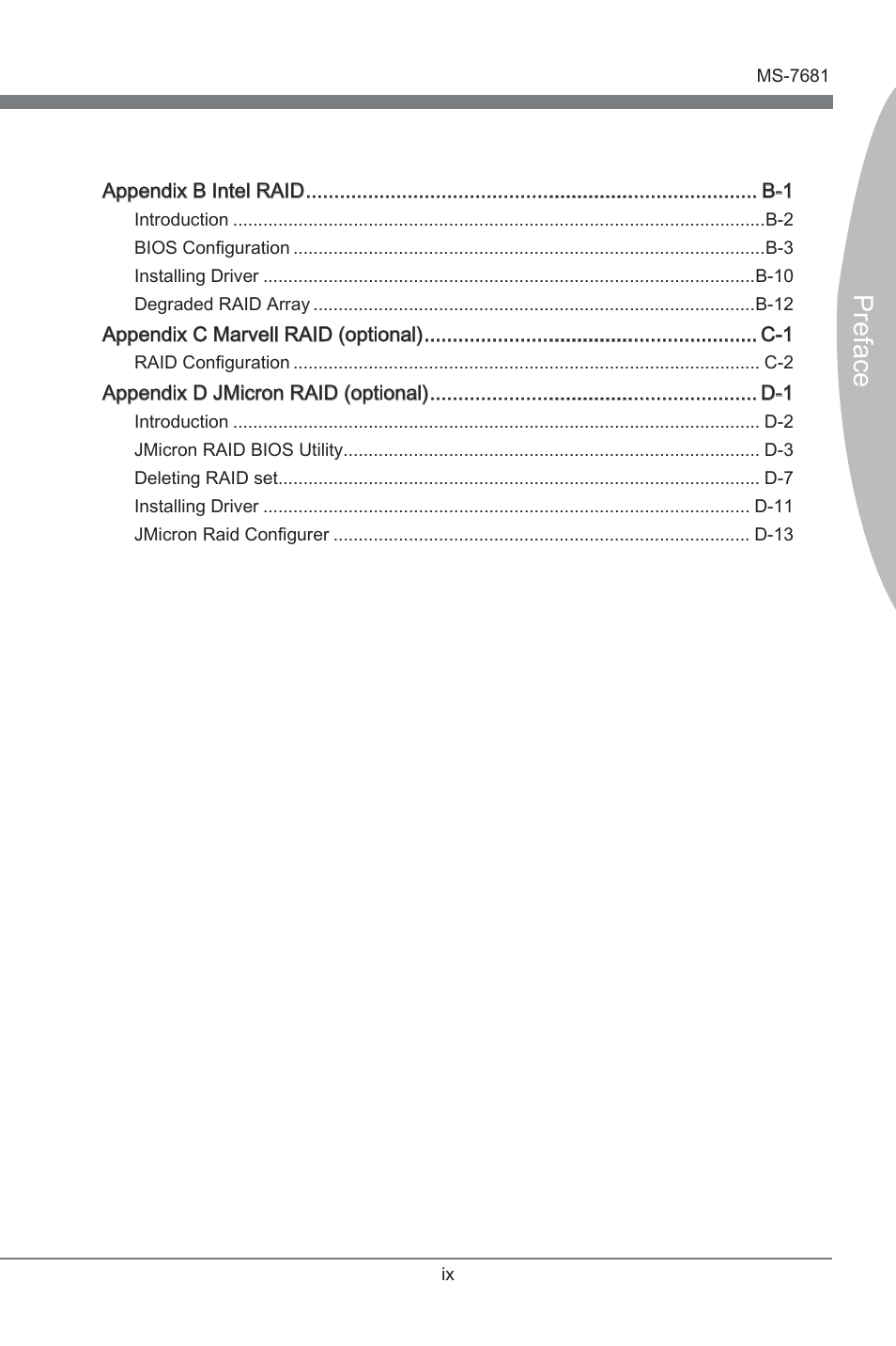 Preface | MSI P67A-GD65 (B3) Manual User Manual | Page 9 / 110