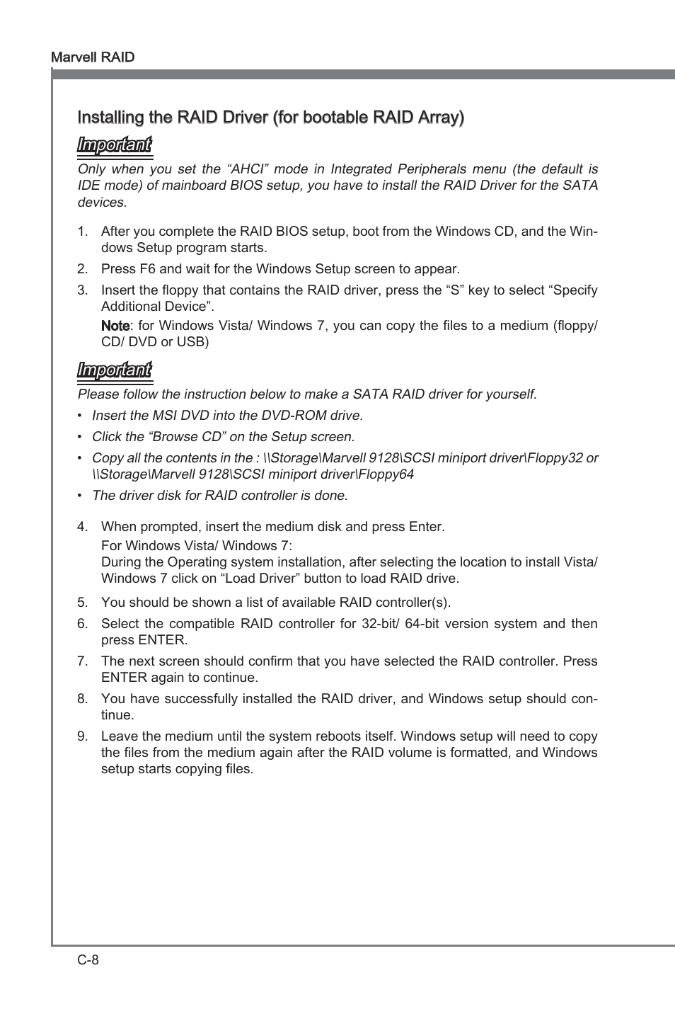Append x c, Important | MSI P67A-GD65 (B3) Manual User Manual | Page 90 / 110