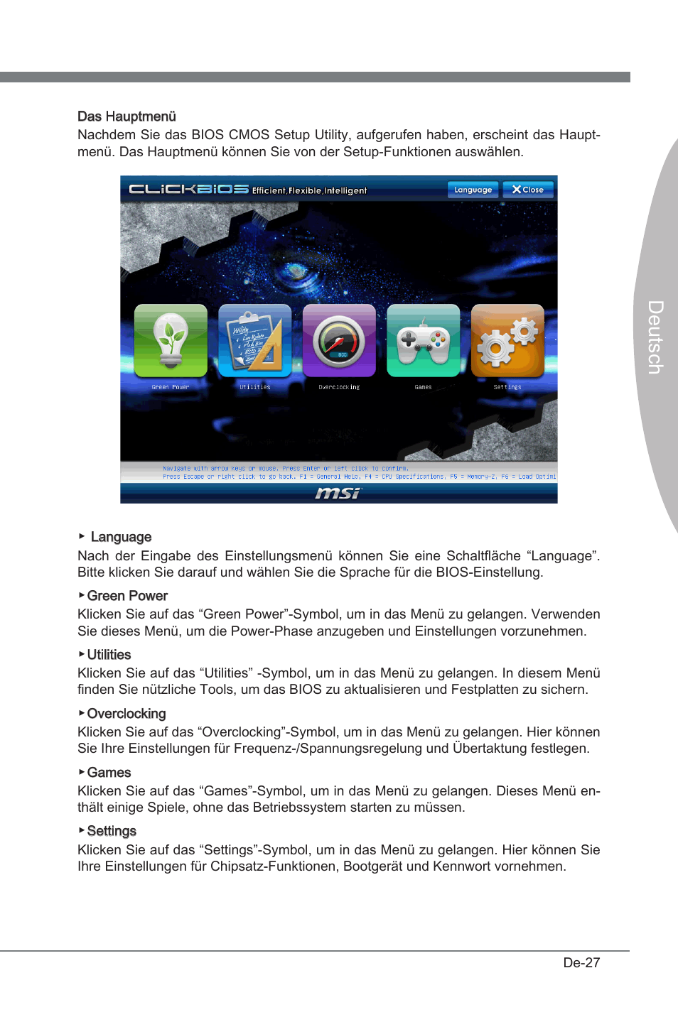 Deutsch | MSI P67A-G45 (B3) User Manual | Page 71 / 146